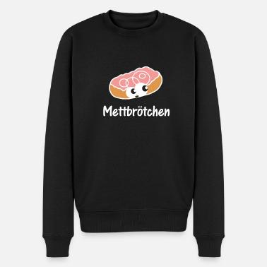mettbrötchen mett liebe - Männer Premium Bio Pullover - Schwarz