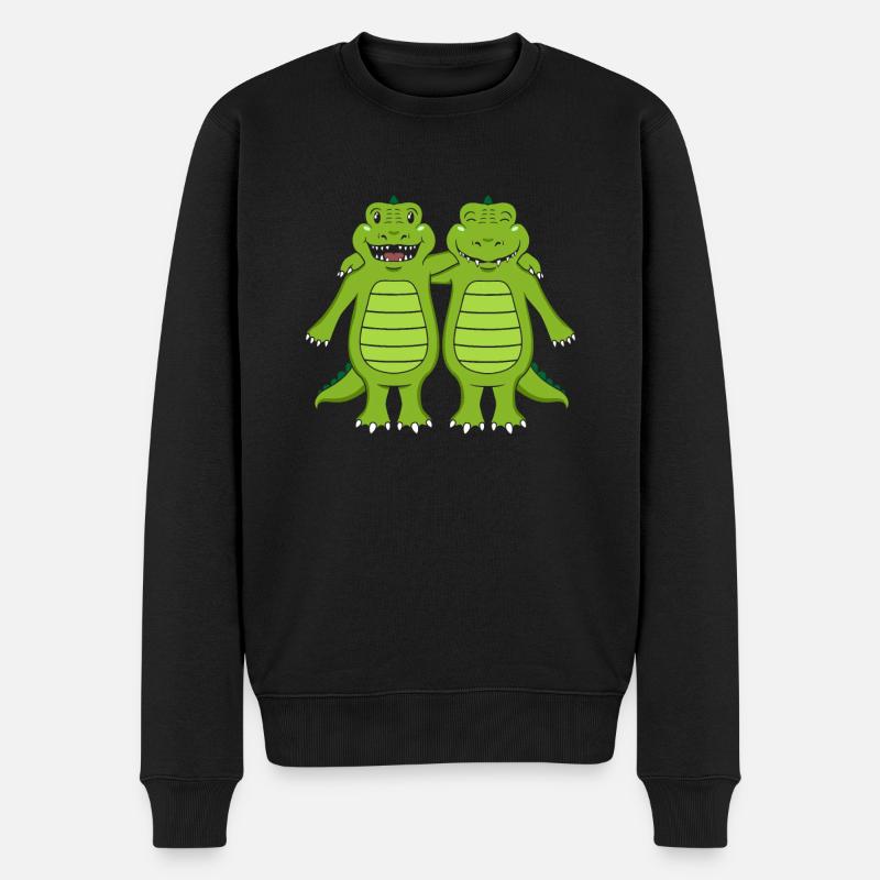 Crocodiles - Pull Premium bio Homme - noir