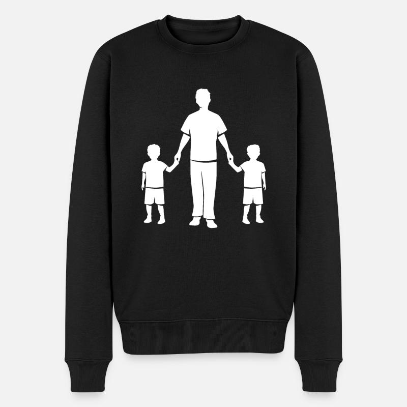 Papa papa - Pull Premium bio Homme - noir