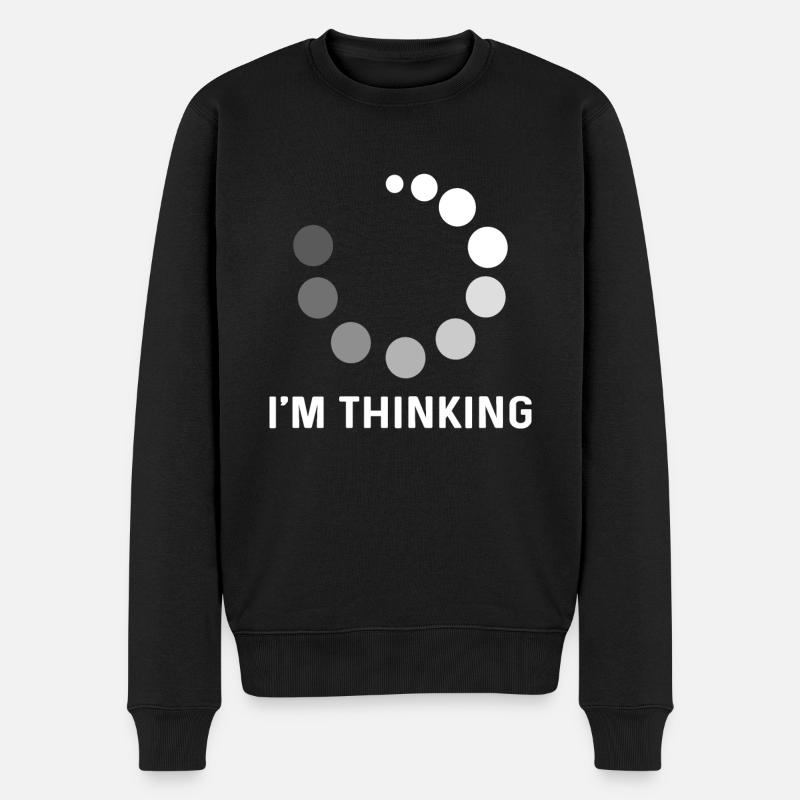 Loading Im Thinking ProgrammiererLoading Im Thinki - Männer Premium Bio Pullover - Schwarz