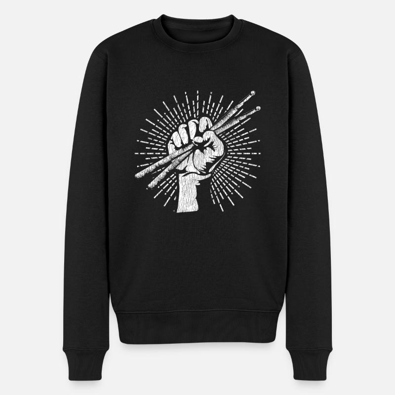 Batteur de batterie - Pull Premium bio Homme - noir