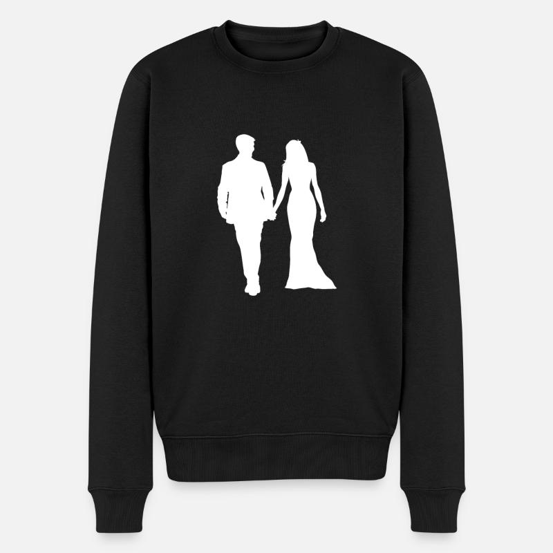 mariage - Pull Premium bio Homme - noir