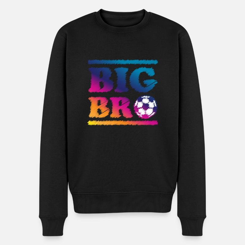 Big Bro Fussball Geschenk - Männer Premium Bio Pullover - Schwarz