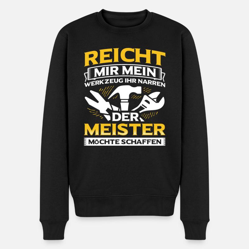 Handwerker Handwerk - Männer Premium Bio Pullover - Schwarz
