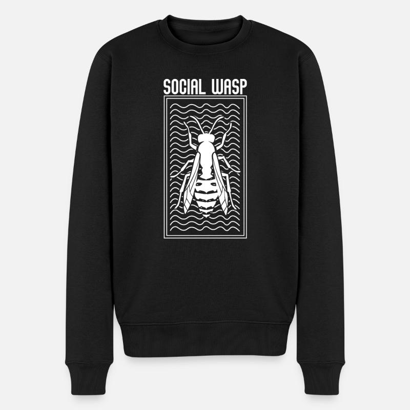 WASP wasp wasp bee - Men's Premium Organic Jumper - black
