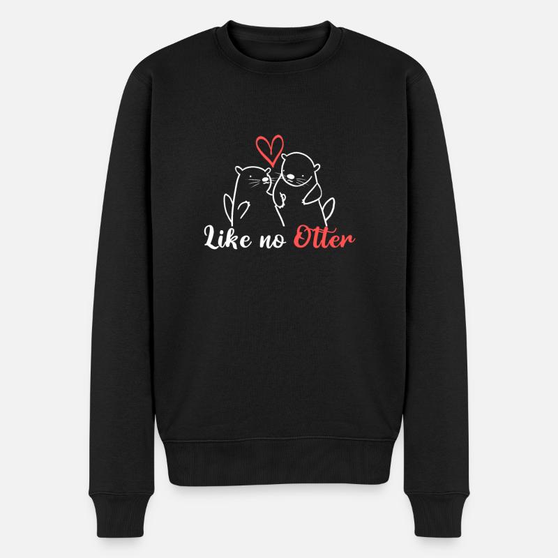 Comme aucune loutre - Pull Premium bio Homme - noir