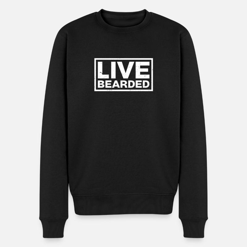Barbe Live Bearded Gift - Pull Premium bio Homme - noir