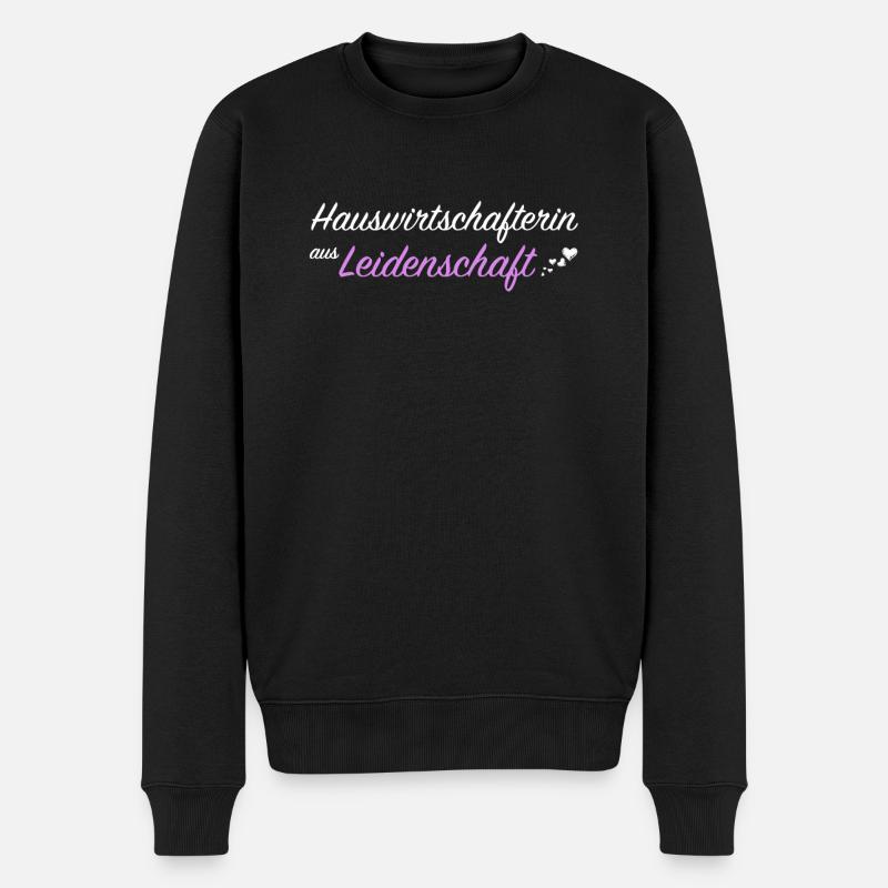 Hauswirtschafterin Hauswirtschaft Geschenkidee - Männer Premium Bio Pullover - Schwarz