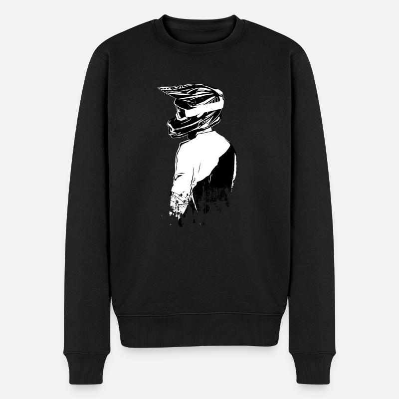 Motocross Design Enduro / Geschenkidee / MX - Männer Premium Bio Pullover - Schwarz