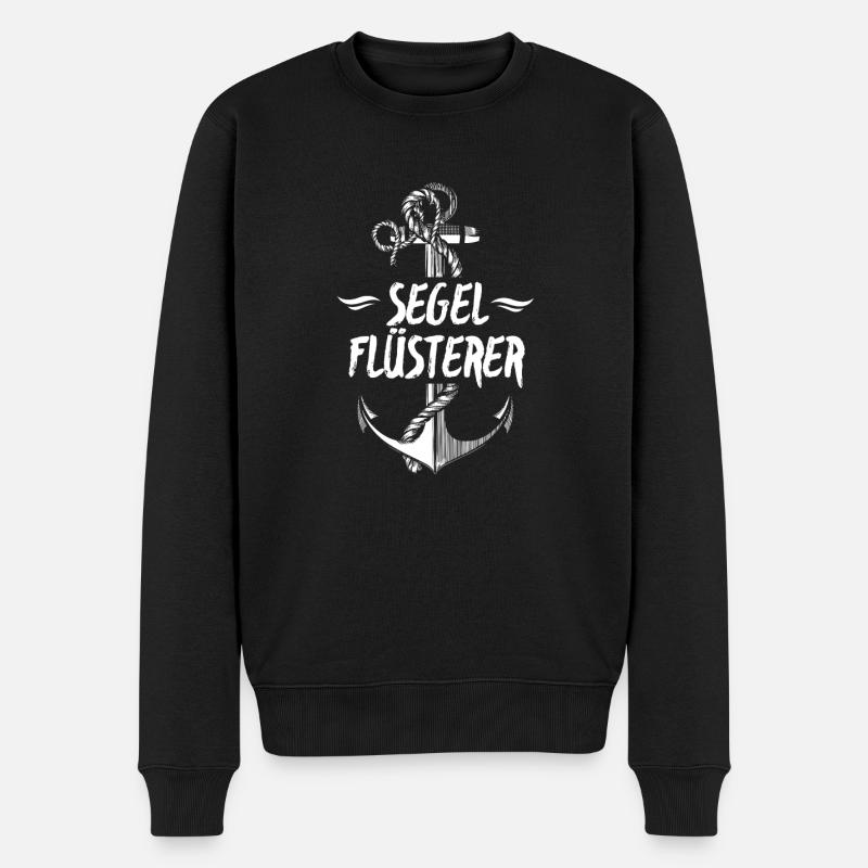 Segel Flüsterer - Männer Premium Bio Pullover - Schwarz