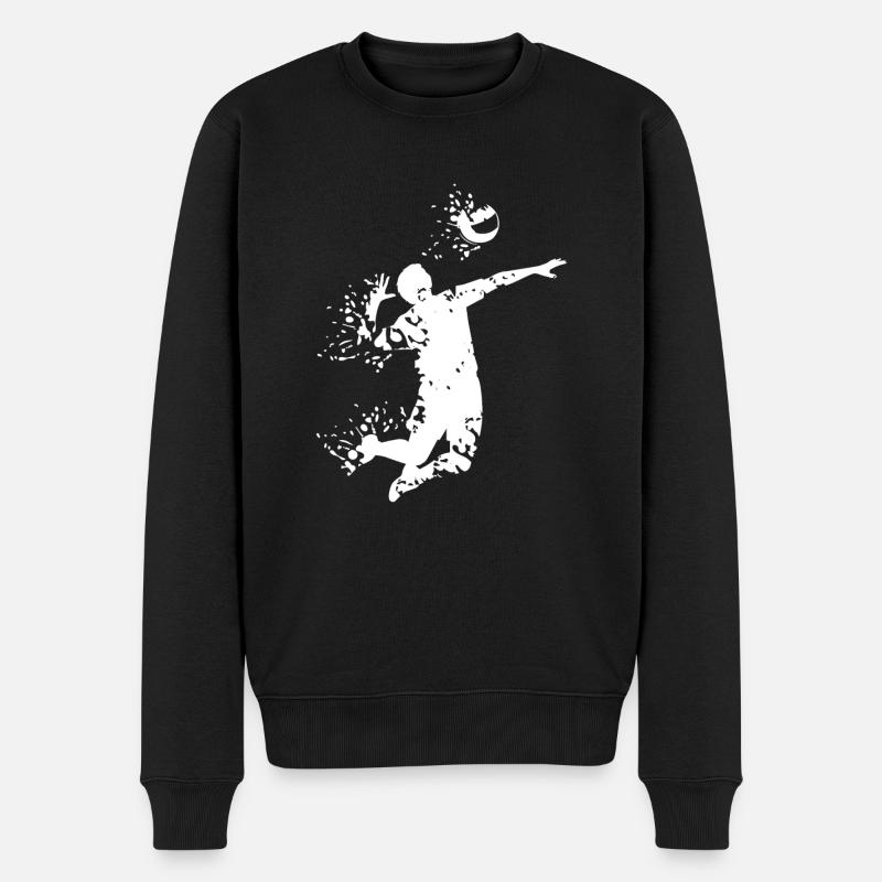 volley- - Pull Premium bio Homme - noir
