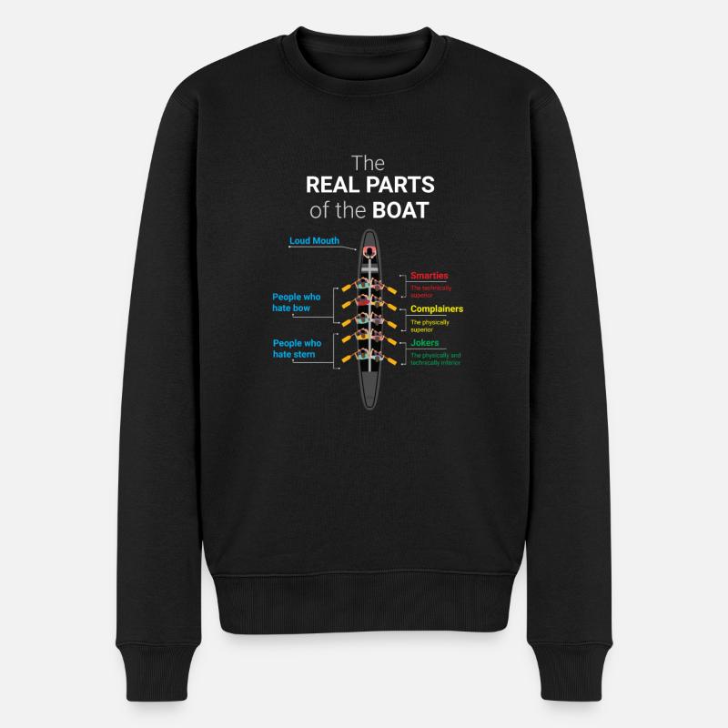 Type d’aviron Sport d’équipe - Pull Premium bio Homme - noir