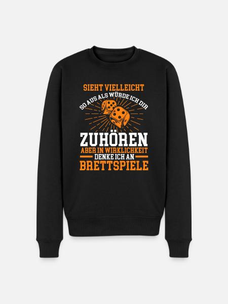 Brettspiele Fan - Männer Premium Bio Pullover - Schwarz