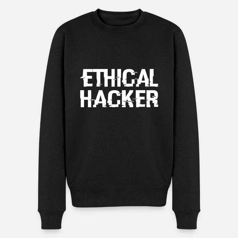 Hacking Hacker Phishing - Männer Premium Bio Pullover - Schwarz