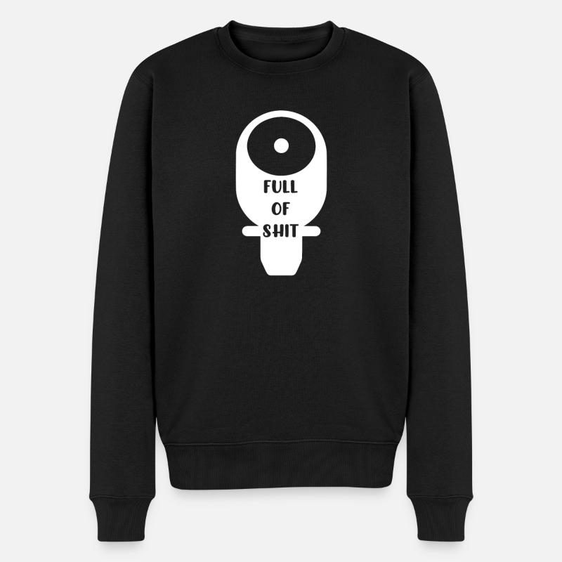 Plein de Sh * t | Stomie - Pull Premium bio Homme - noir
