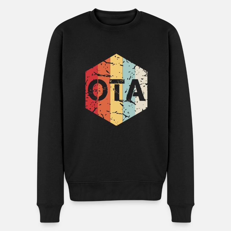 Rétro OTA - Pull Premium bio Homme - noir