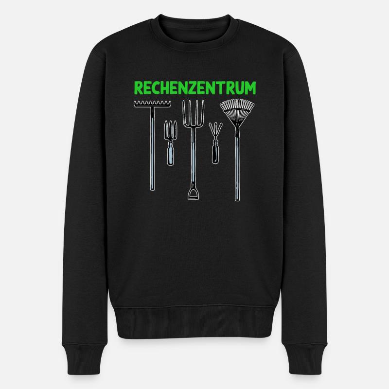 Rechenzentrum Garten Rechen Geschenk Für - Männer Premium Bio Pullover - Schwarz