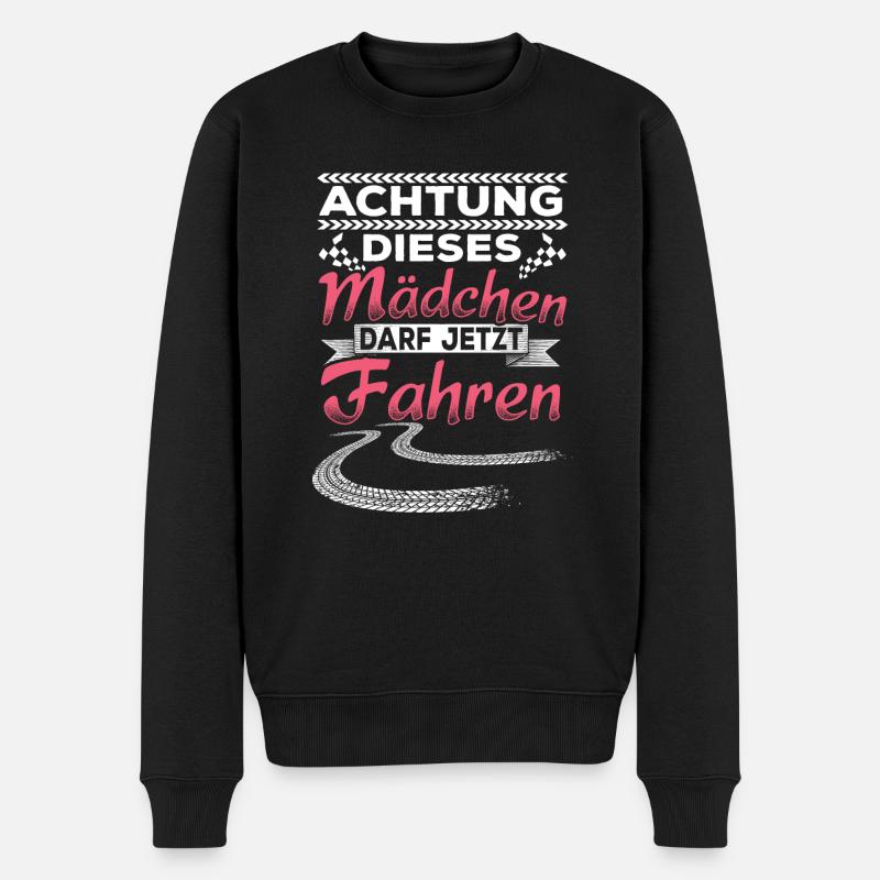 Fahrprüfung bestanden Geschenk Führerschein - Männer Premium Bio Pullover - Schwarz
