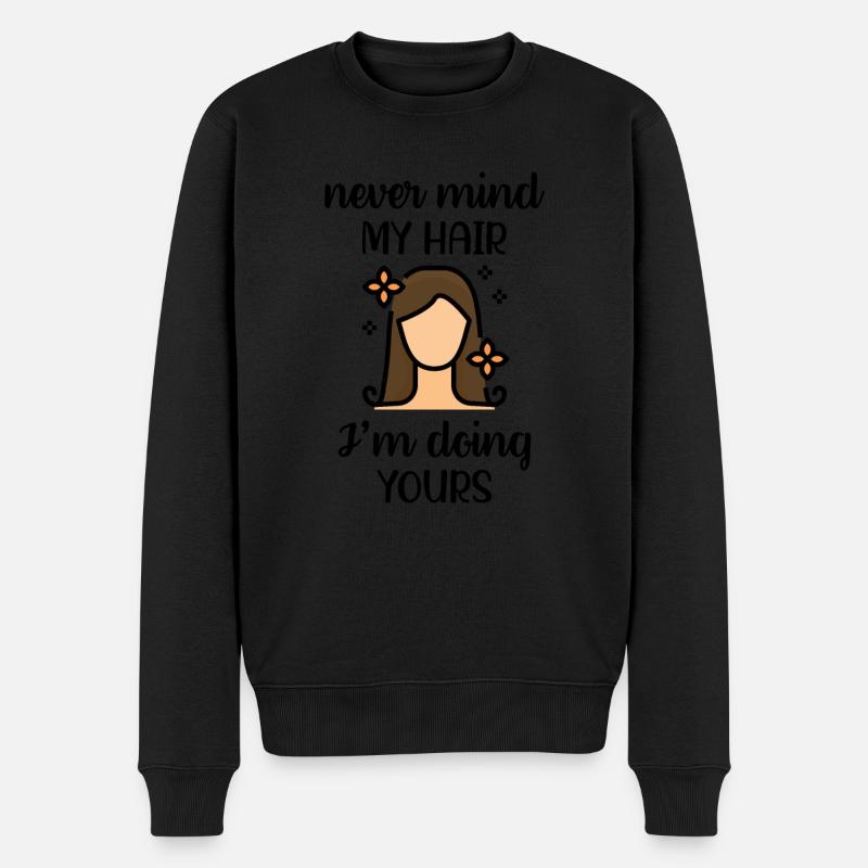 Coiffeuse coiffure profession - Pull Premium bio Homme - noir