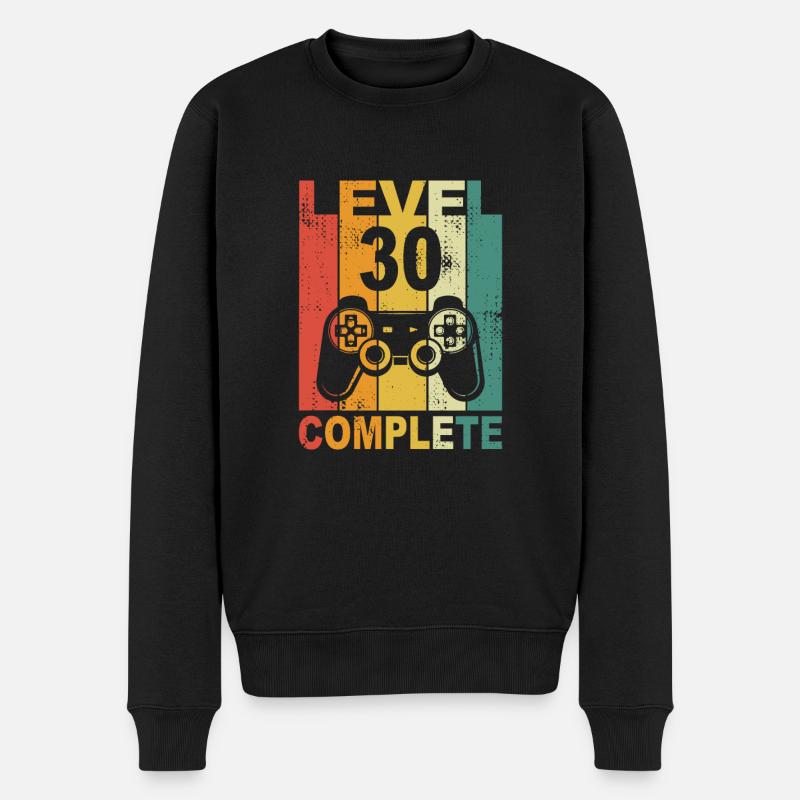 30. Geburtstag 30 Jahre Baujahr 1991 Spruch Lustig - Männer Premium Bio Pullover - Schwarz