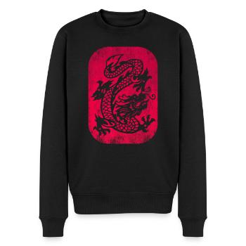 Dragon Tribal Chine - Pull Premium bio Homme - noir - Devant - Nico (187cm)
