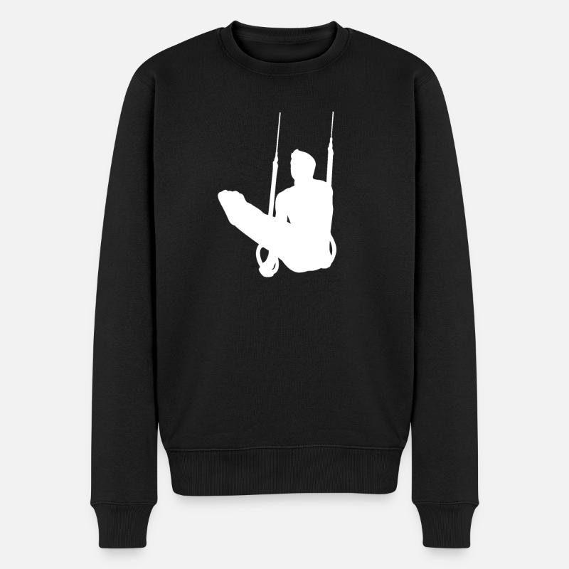 Ringeturnen Ringsport Schaukelringen Geschenk - Männer Premium Bio Pullover - Schwarz