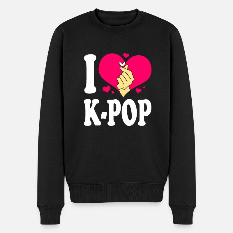 K-Pop - Pull Premium bio Homme - noir