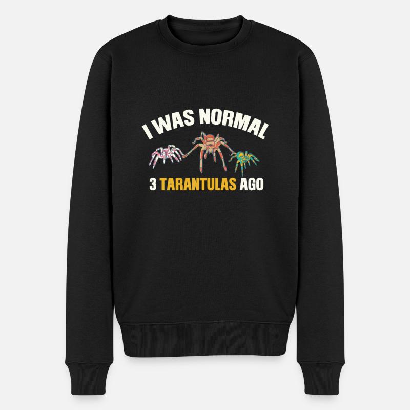 Tarantula Vogelspinne Spinnen Insekten - Männer Premium Bio Pullover - Schwarz