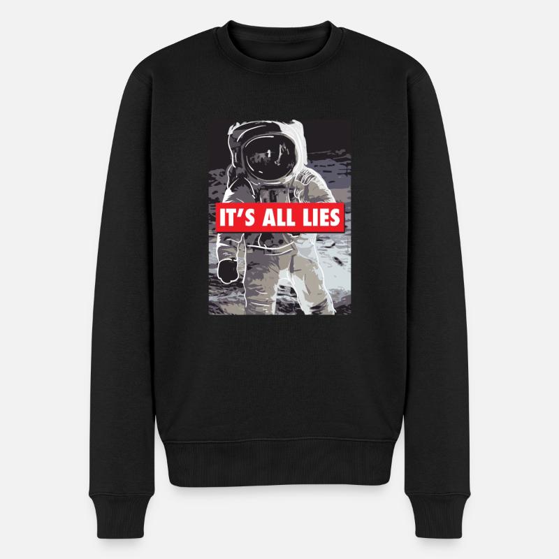 Faux cadeau d’alunissage pour un - Pull Premium bio Homme - noir