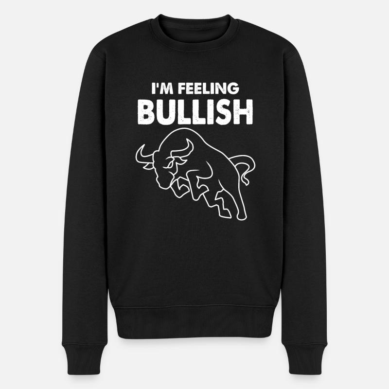 Börse - Männer Premium Bio Pullover - Schwarz