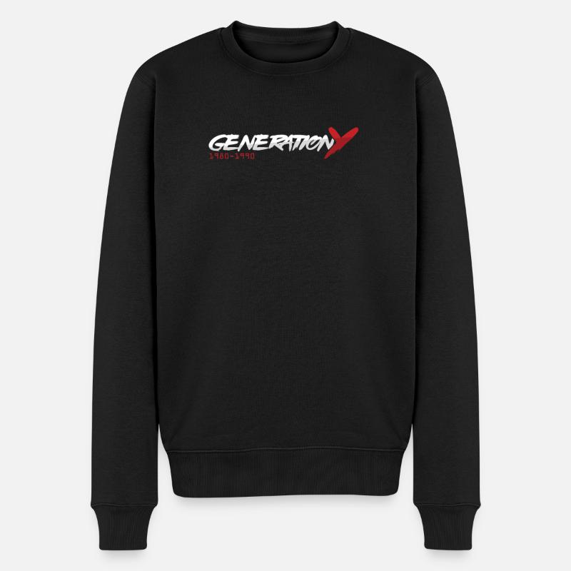 Génération Y Génération Z Boomer Millenials Cadeau - Pull Premium bio Homme - noir