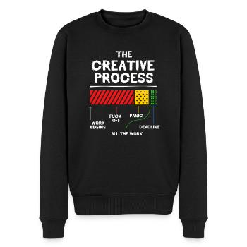 Graphiste graphiste graphiste graphiste designer artiste - Pull Premium bio Homme - noir - Devant - Nico (187cm)