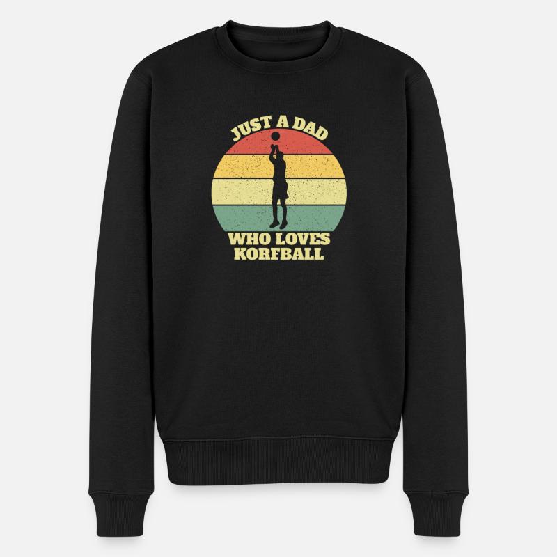 Korfball Dad - Männer Premium Bio Pullover - Schwarz