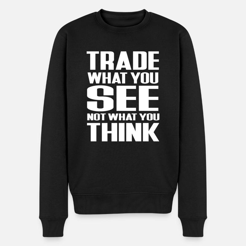 Börse - Männer Premium Bio Pullover - Schwarz