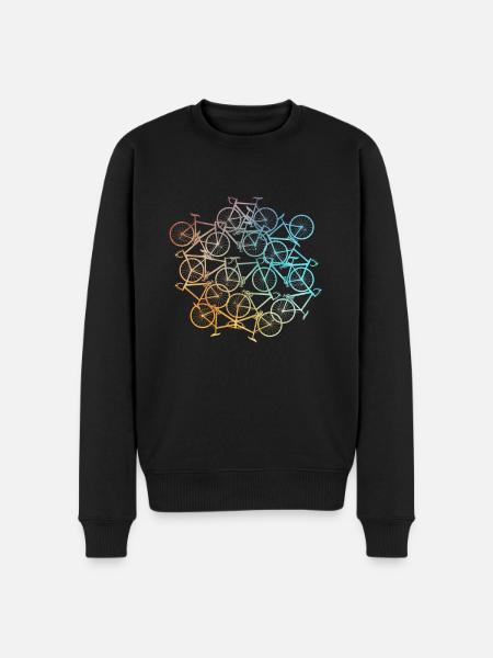 Bicycle motif Bicycle motif - Men's Premium Organic Jumper - black