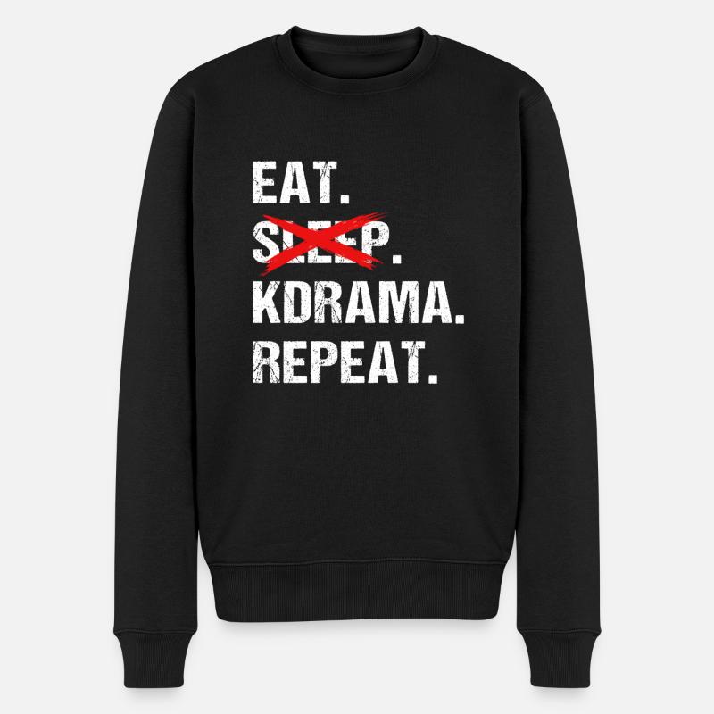 Kpop Kdrama - Pull Premium bio Homme - noir