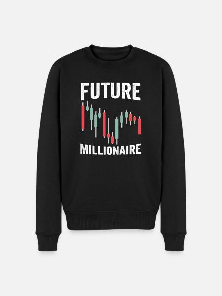 Future Millionaire Lustiger - Men's Premium Organic Jumper - black