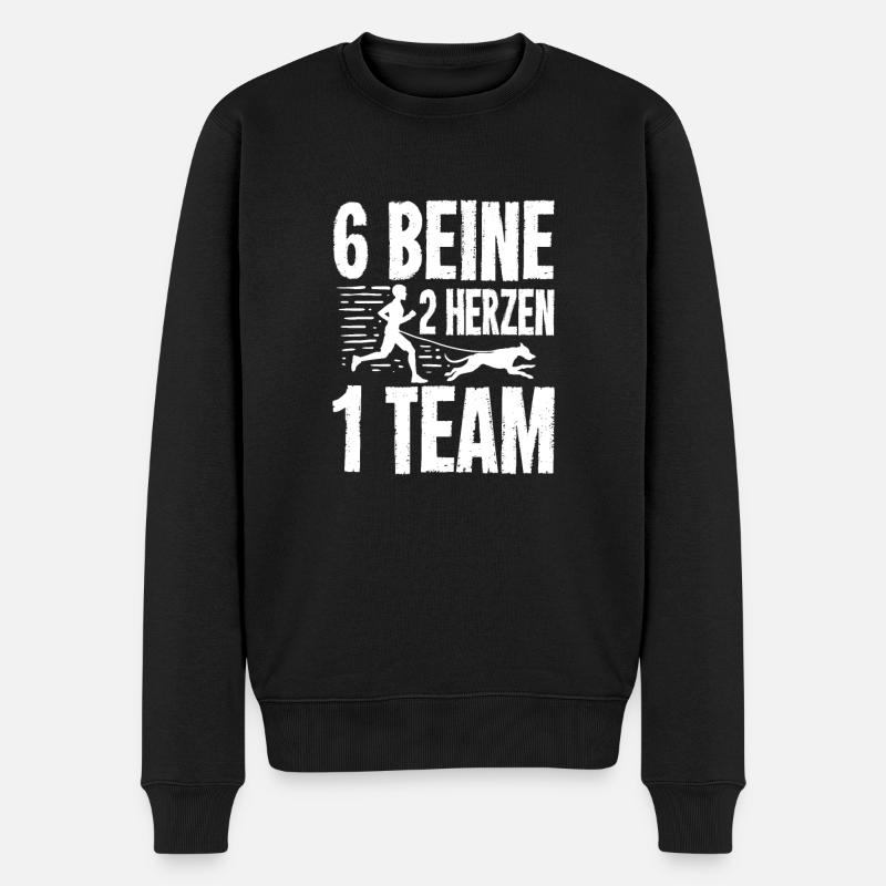 Canicross Geschenk für einen laufstarken - Männer Premium Bio Pullover - Schwarz