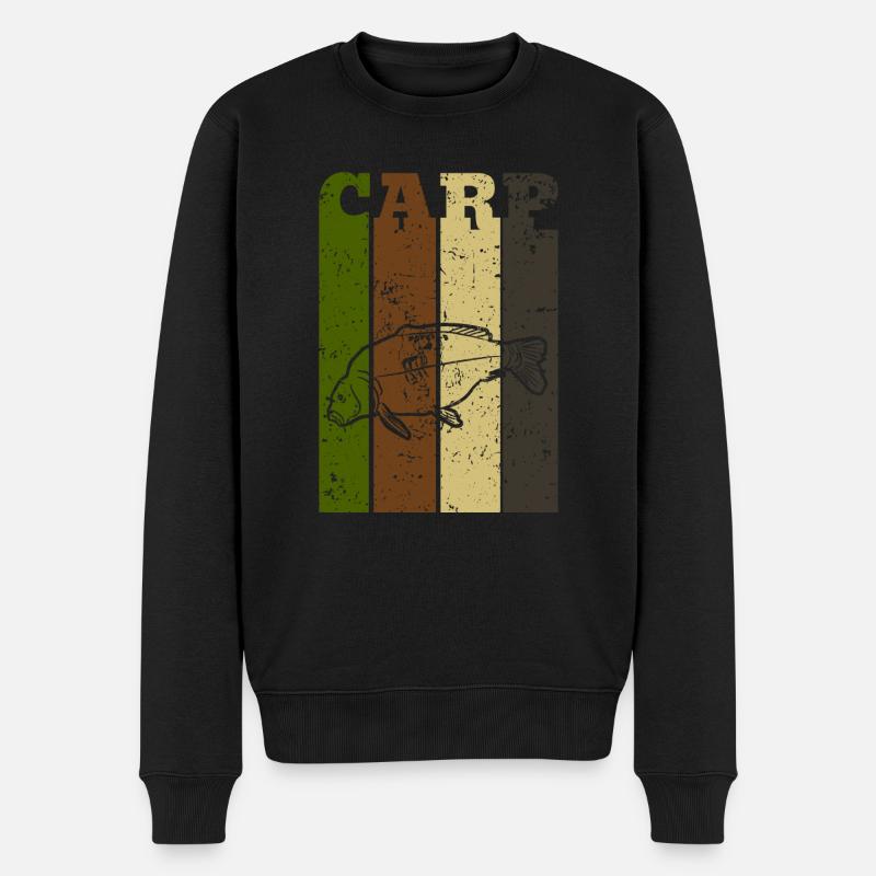 Karpfenangler Geschenk Karpfen Boilie - Männer Premium Bio Pullover - Schwarz
