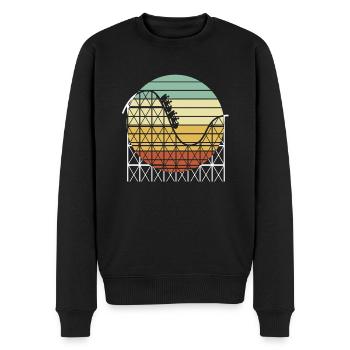 Montagnes russes - Pull Premium bio Homme - noir - Devant - Nico (187cm)