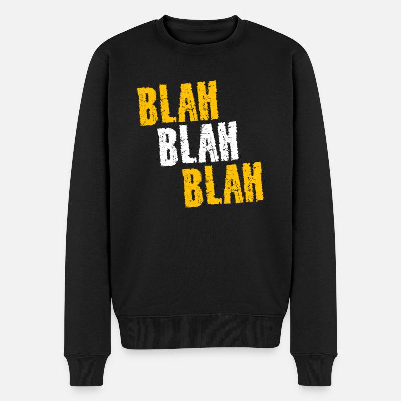 BLAH BLAH BLAH - Pull Premium bio Homme - noir