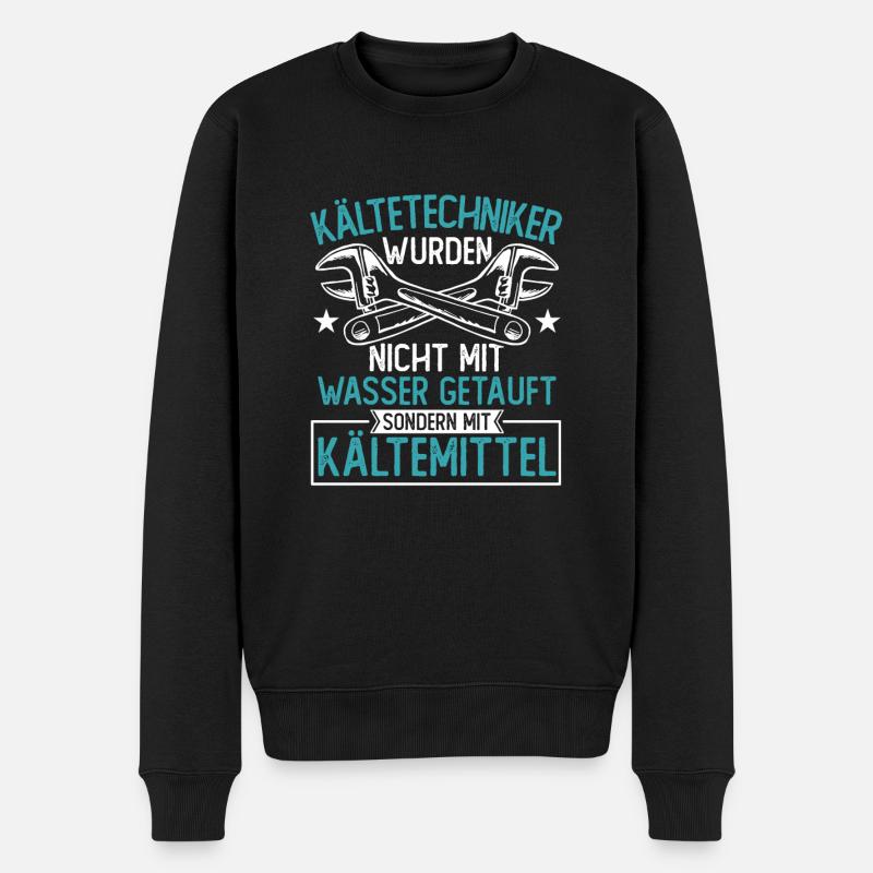 Kältetechniker Klimatechniker - Männer Premium Bio Pullover - Schwarz