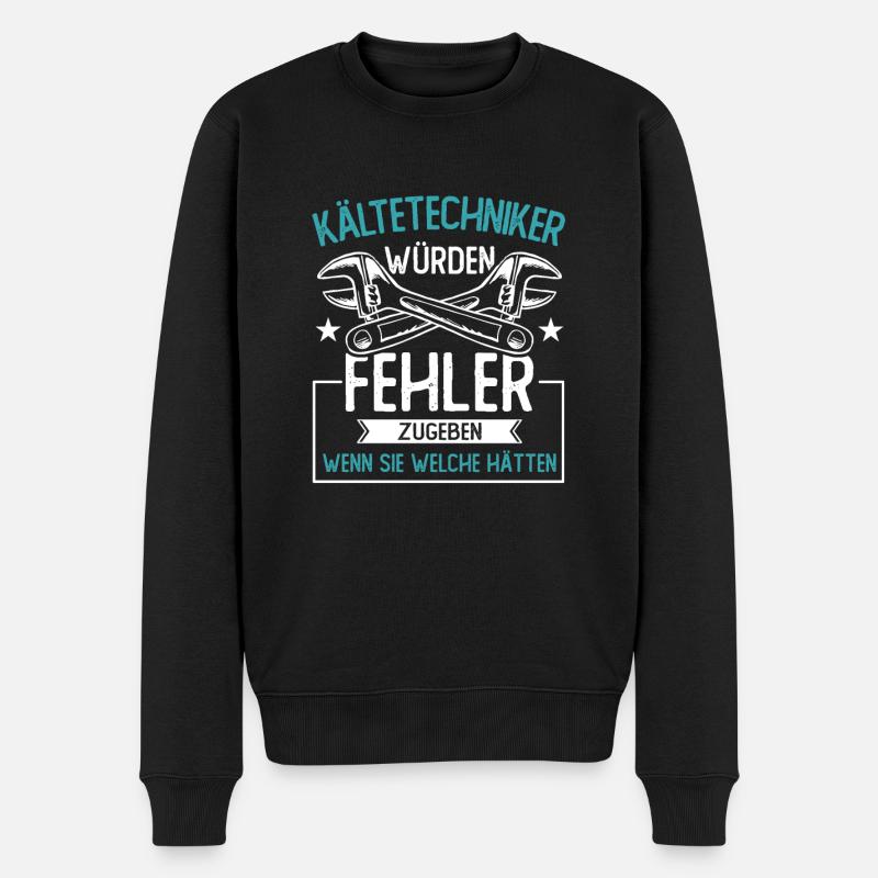 Kältetechniker Klimatechniker - Männer Premium Bio Pullover - Schwarz