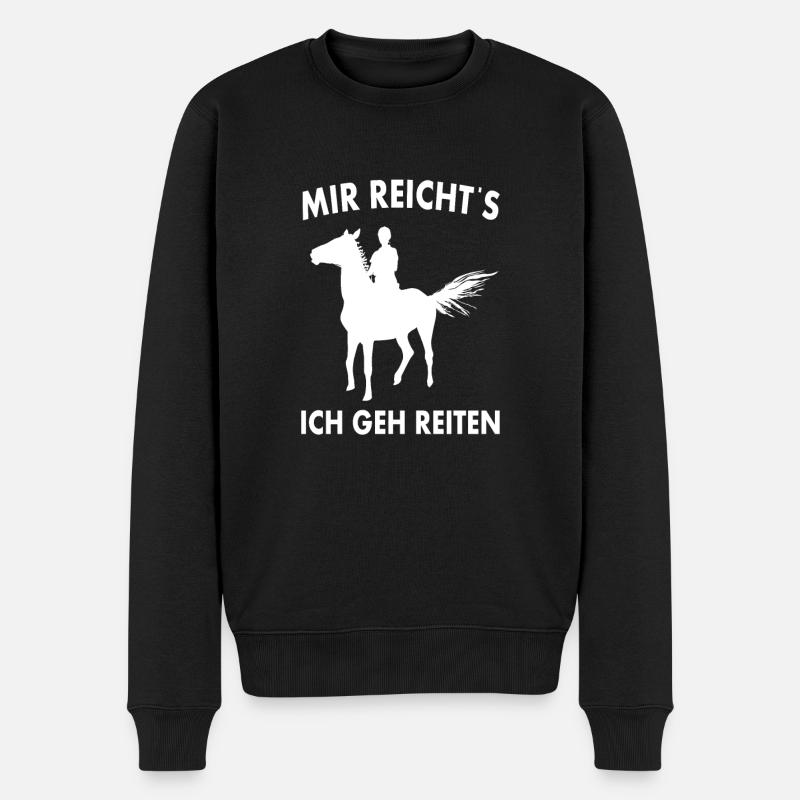 Mir Reichts ich geh - Männer Premium Bio Pullover - Schwarz
