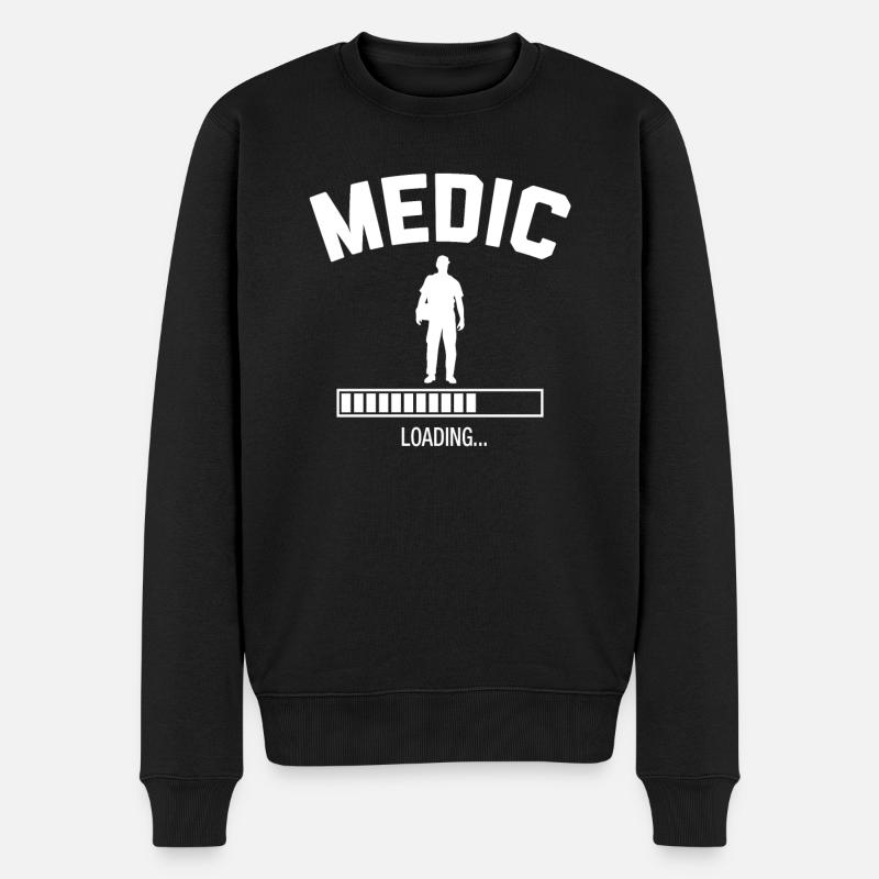 Future Medic - Männer Premium Bio Pullover - Schwarz