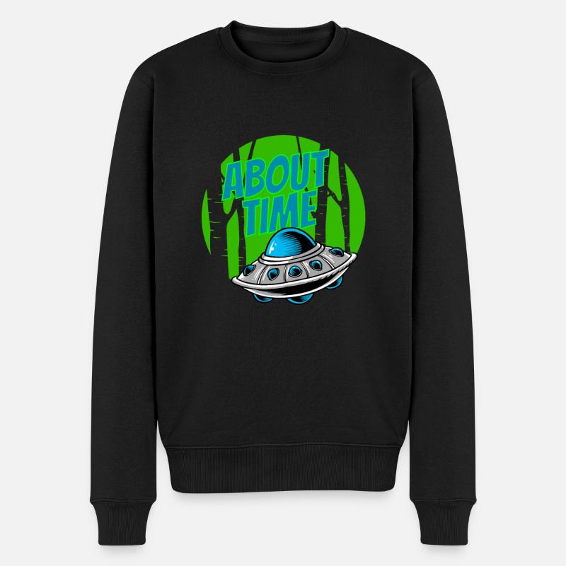 Alien - Männer Premium Bio Pullover - Schwarz