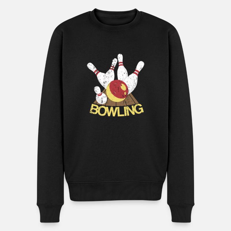Bowling - Pull Premium bio Homme - noir