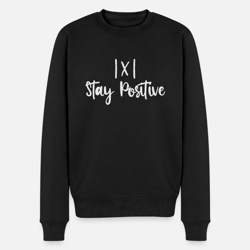 1 X 1 Rester positif - Pull Premium bio Homme - noir
