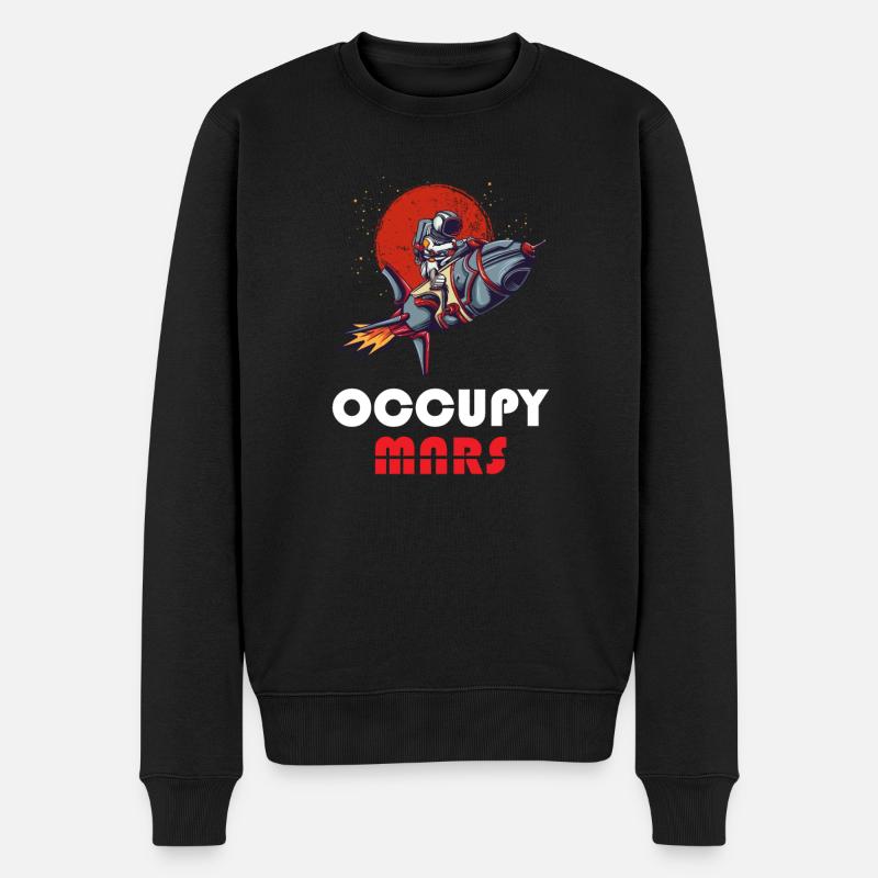 Occupy Mars - Exploration spatiale Mars - Pull Premium bio Homme - noir
