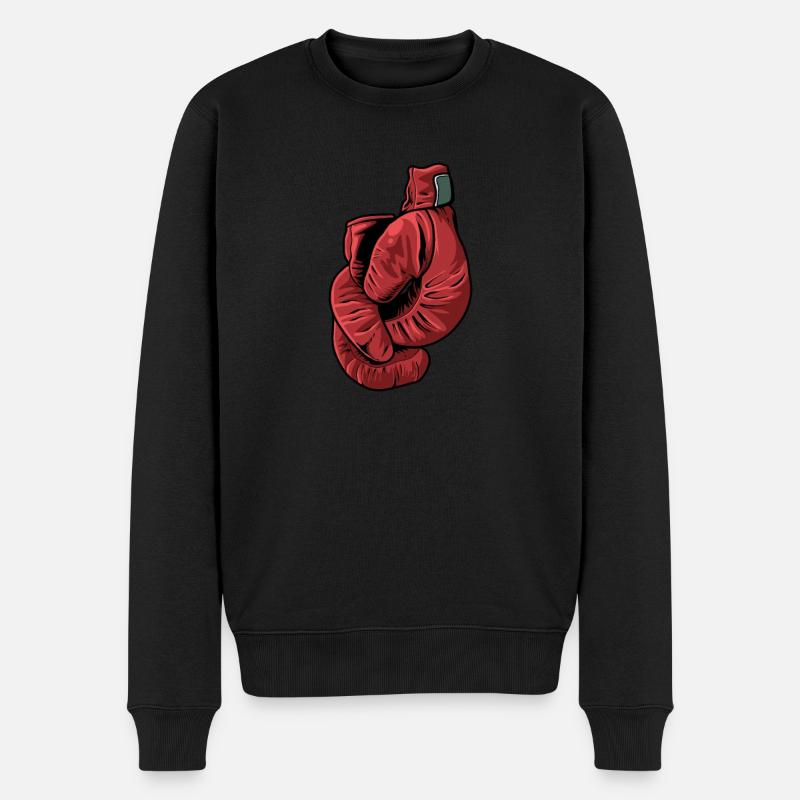 Boxen Boxkampf Boxer - Männer Premium Bio Pullover - Schwarz